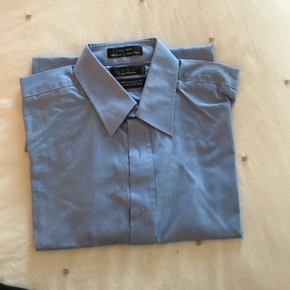 Mens Blue Dress Shirt - Picture 3 of 6